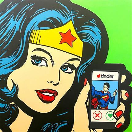 Peinture Wonderwomen looking for love par Kalo | Tableau Pop-art Collage, Graffiti, Posca Icones Pop, Portraits