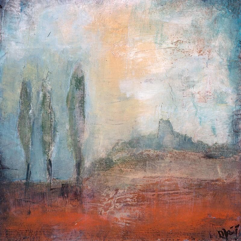 Pintura Changeantes lueurs du jour por Droit Ode | Pintura Figurativo Paisajes