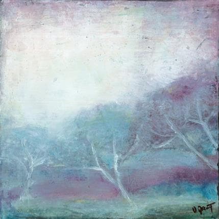 Painting Douceur poétique by Droit Ode | Painting Abstract Landscapes