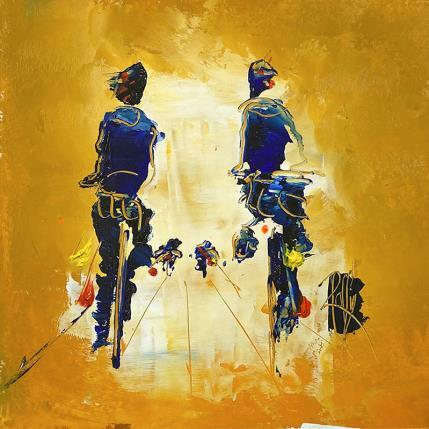 Painting En famille by Raffin Christian | Painting Figurative Acrylic, Oil Life style, Pop icons