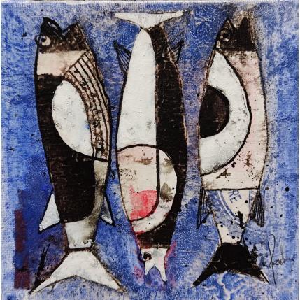 Painting Les baudroies by Colombo Cécile | Painting Figurative Acrylic, Pastel Animals