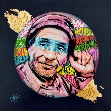 Painting Pierre Rabhi by Sufyr | Painting Street art Acrylic, Graffiti Portrait
