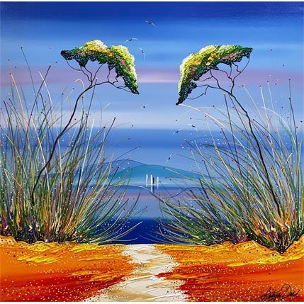 Painting Le chemin nouveau by Fonteyne David | Painting Figurative Acrylic Landscapes