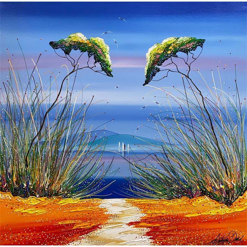 Peinture Le chemin nouveau par Fonteyne David | Tableau Figuratif Paysages Acrylique