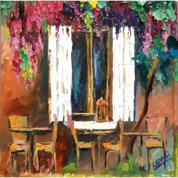 Painting Terrasse St Rémy by Laura Rose | Painting