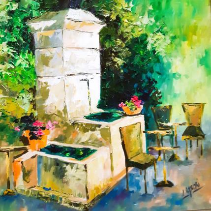 Painting La fontaine aux tables by Laura Rose | Painting