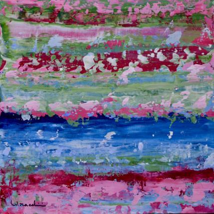 Peinture V442 par Moracchini Laurence | Tableau Abstrait Acrylique Marine, Paysages