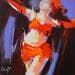 Painting Burlesque by Dubost | Painting Figurative Life style Acrylic