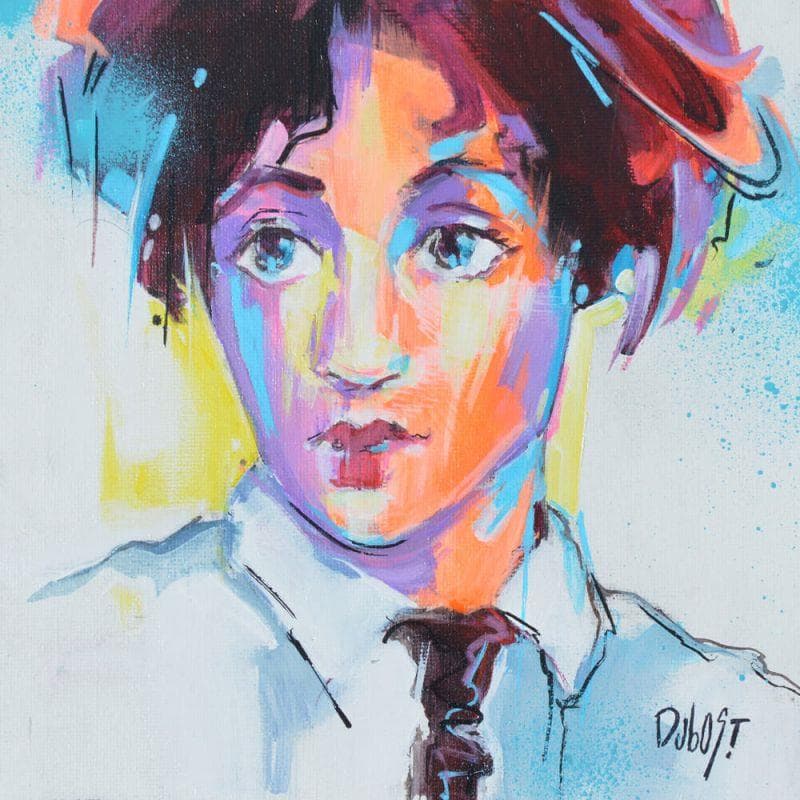Painting Lili by Dubost | Painting Figurative Life style Acrylic