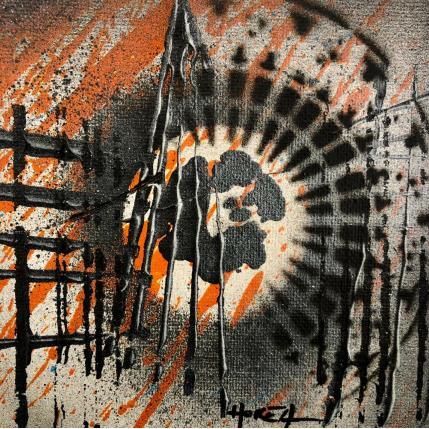 Gemälde Rosace 3 - Cathédrale de Strasbourg von Horea | Gemälde Figurativ Öl