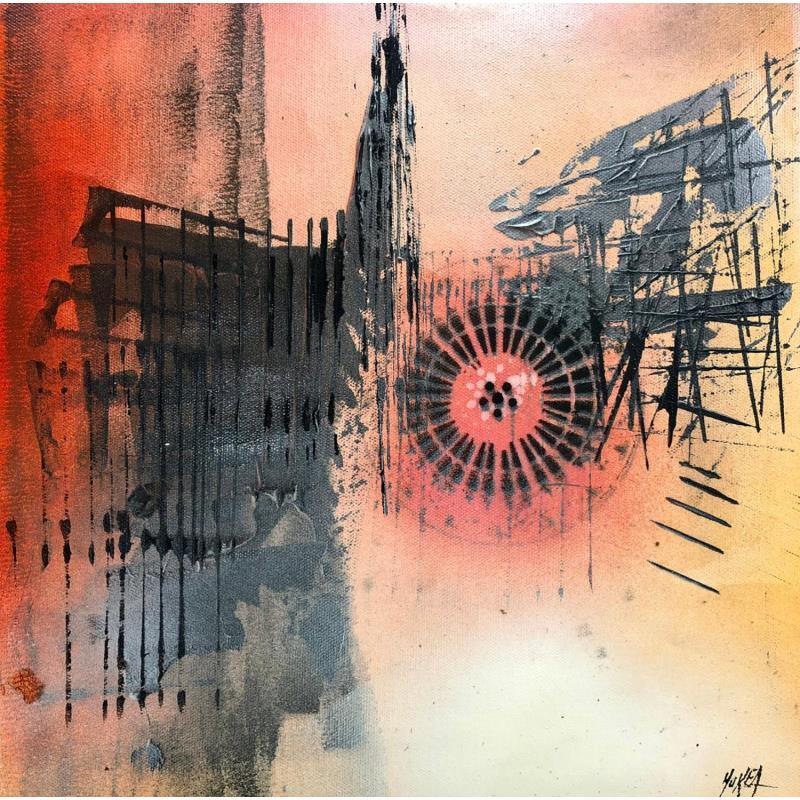Painting Mercière Orange View - Cathédrale de Strasbourg by Horea | Painting Figurative Oil