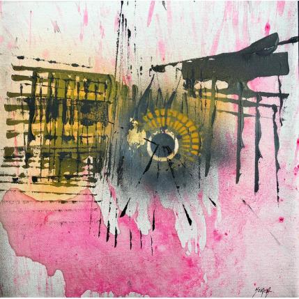 Gemälde Pinky Gold - Cathédrale de Strasbourg von Horea | Gemälde Figurativ Öl