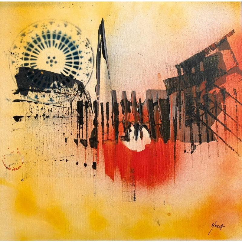 Peinture Sunny KTdral - Cathédrale de Strasbourg par Horea | Tableau Figuratif Huile