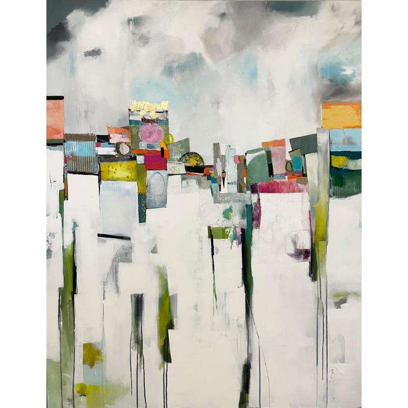 Peinture Liberté par Lau Blou | Tableau Abstrait Paysages Minimaliste