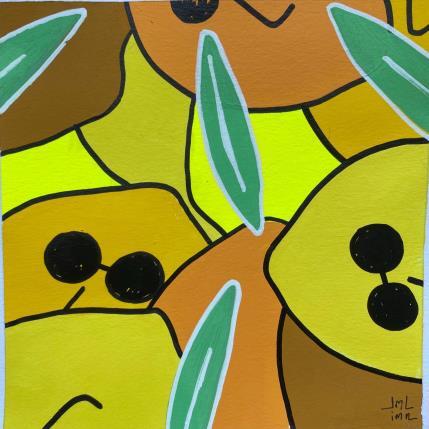 Peinture Together Lemons par JuLIaN | Tableau Figuratif Acrylique Icones Pop