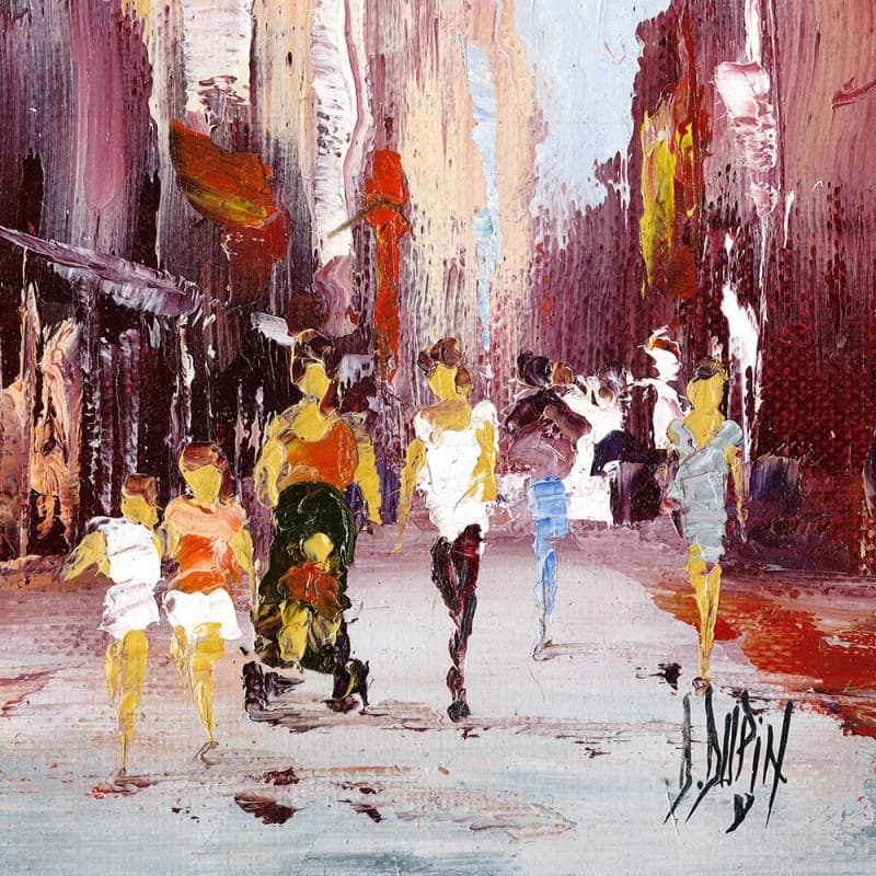 Painting L'enfant qui dort by Dupin Dominique | Painting Figurative Urban Oil