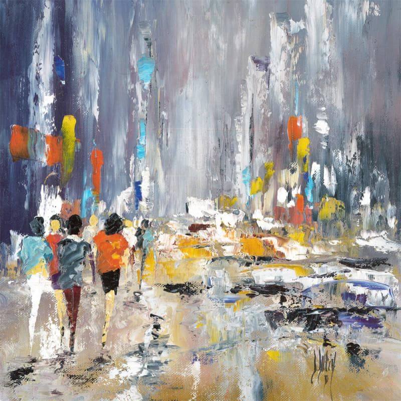 Painting Le coeur fragile by Dupin Dominique | Painting Figurative Urban Oil