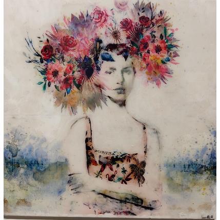 Peinture Verano par Bofill Laura | Tableau Figuratif Acrylique, Bois Portraits