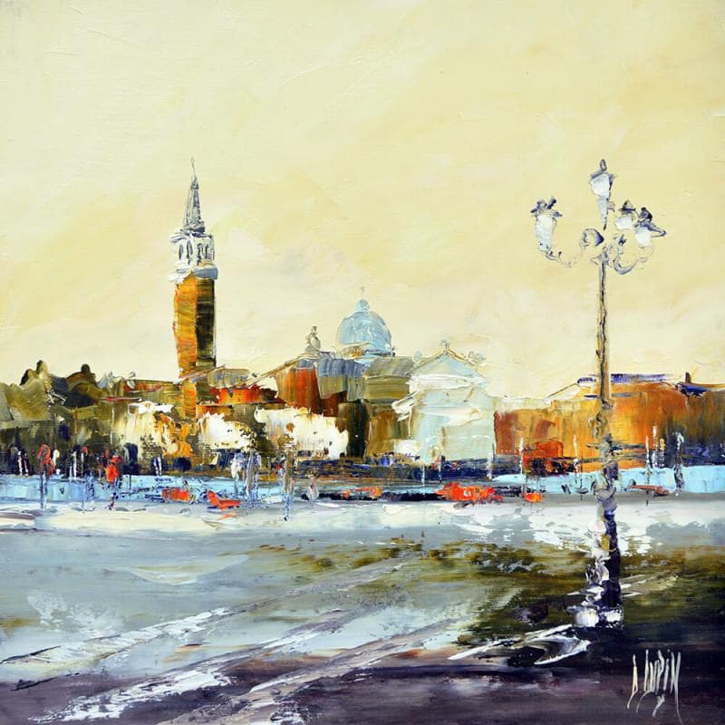 Gemälde La sérénissime von Dupin Dominique | Gemälde Figurativ Urban Öl