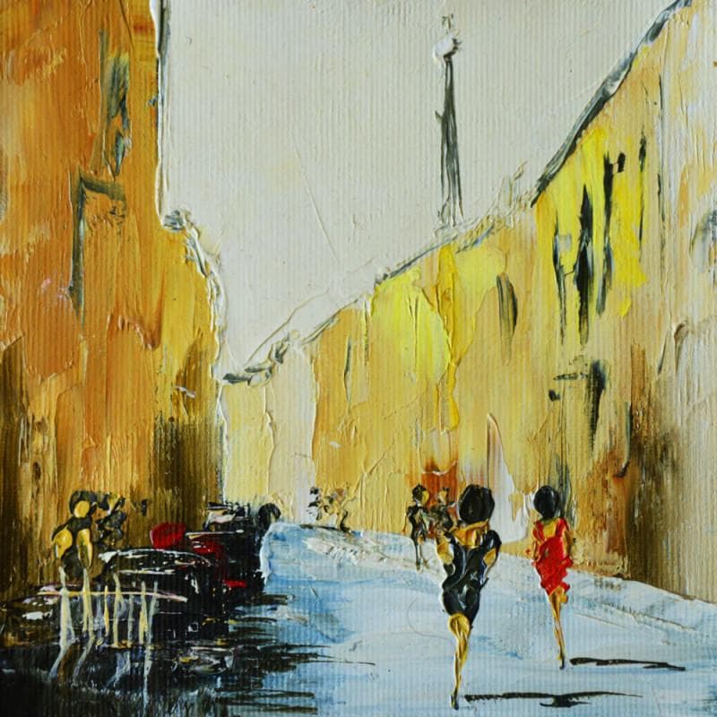 Painting Félicité by Dupin Dominique | Painting Figurative Urban Oil