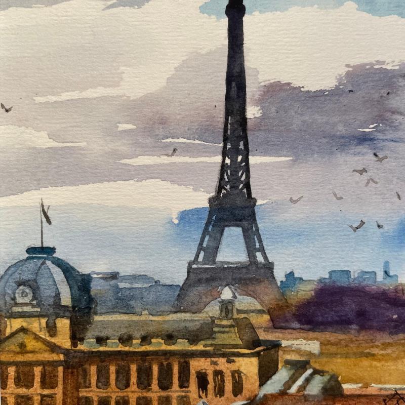 Gemälde Oct 22 - 26 von Khodakivskyi Vasily | Gemälde Figurativ Urban Aquarell