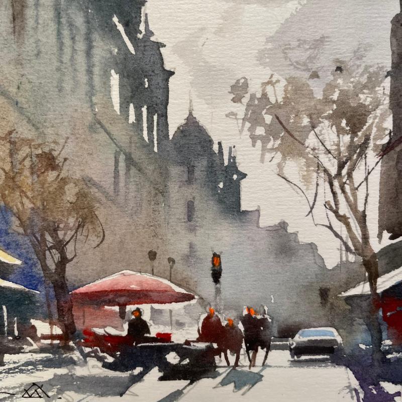Gemälde Oct 22 - 24 von Khodakivskyi Vasily | Gemälde Figurativ Urban Aquarell