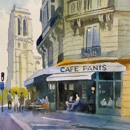 Peinture Oct 22 - 6 par Khodakivskyi Vasily | Tableau Figuratif Aquarelle Urbain