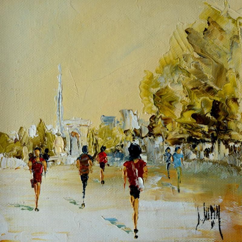 Pintura Jour férié por Dupin Dominique | Pintura Figurativo Urbano Aceite