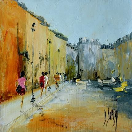 Painting Intrra-murros by Dupin Dominique | Painting Figurative Oil Urban