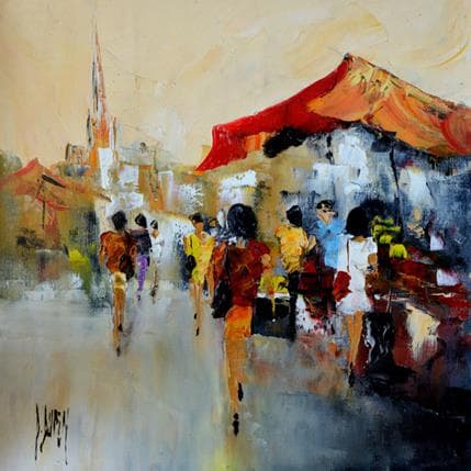 Peinture Au quotidien par Dupin Dominique | Tableau Figuratif Huile scènes de vie