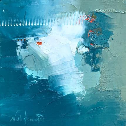 Peinture Rêvons un peu par Dumontier Nathalie | Tableau Abstrait Huile minimaliste