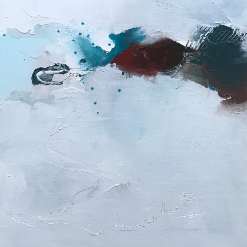 Peinture J'aime quand le vent se lève par Dumontier Nathalie | Tableau Abstrait Minimaliste Huile