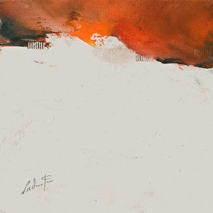 Peinture Dis, tu reviendras ? par Dumontier Nathalie | Tableau Abstrait Huile minimaliste