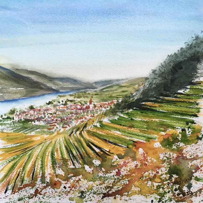 Pintura Donau 2 por Hoffmann Elisabeth | Pintura Figurativo Paisajes Acuarela