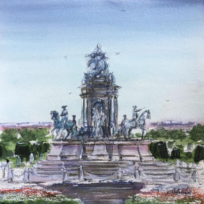 Gemälde Maria Theresia von Hoffmann Elisabeth | Gemälde Figurativ Urban Aquarell