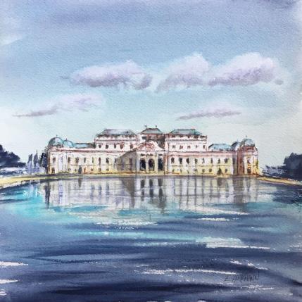 Pintura Belvedere 2 por Hoffmann Elisabeth | Pintura Figurativo Acuarela Urbano