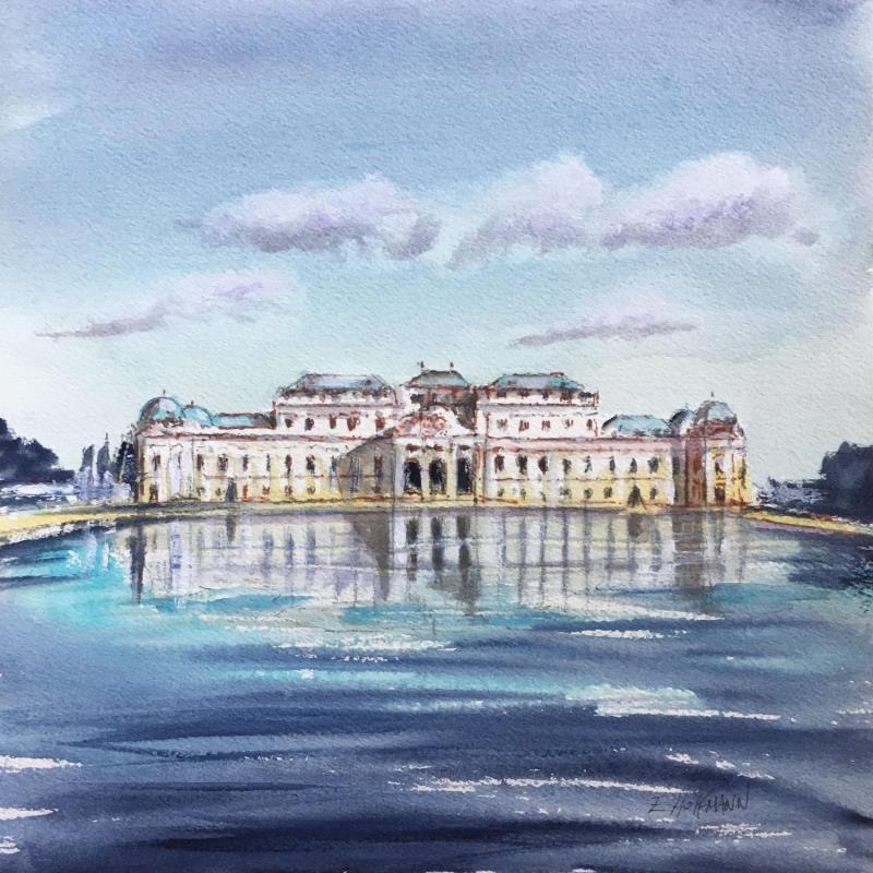 Pintura Belvedere 2 por Hoffmann Elisabeth | Pintura Figurativo Urbano Acuarela