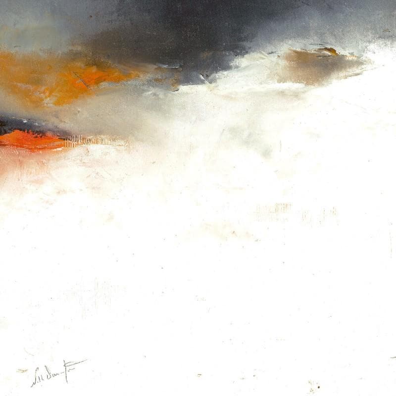 Peinture Ne plus savoir par Dumontier Nathalie | Tableau Abstrait Minimaliste Huile