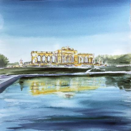 Pintura Gloriette por Hoffmann Elisabeth | Pintura Figurativo Acuarela Urbano