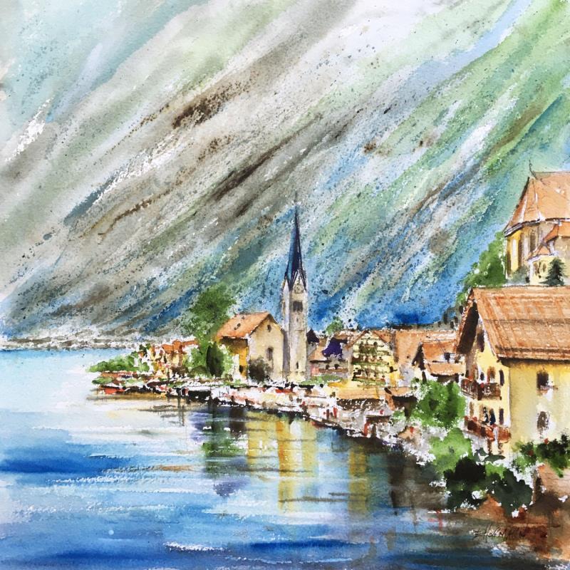 Pintura Donau 5 por Hoffmann Elisabeth | Pintura Figurativo Urbano Acuarela