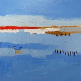 Painting EMERGENCE by Shelley | Painting Abstract Oil Landscapes