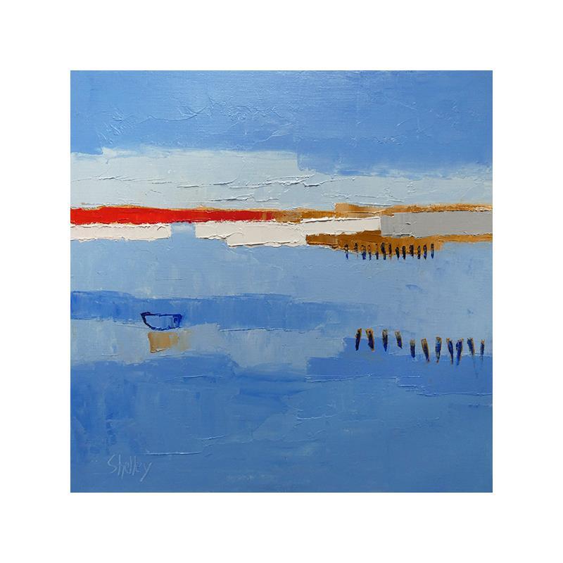 Gemälde EMERGENCE von Shelley | Gemälde Abstrakt Landschaften Öl