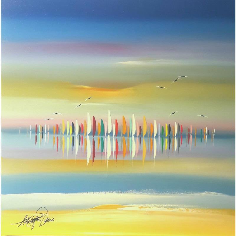 Peinture Les voiles du désir par Fonteyne David | Tableau Figuratif Marine Huile Acrylique