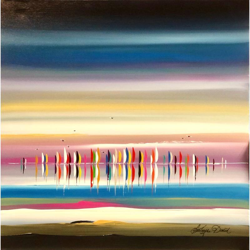 Peinture Les bonbons du cap d'Antibes par Fonteyne David | Tableau Figuratif Marine Huile Acrylique