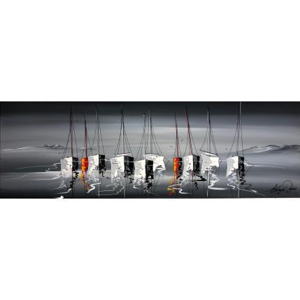 Peinture L'amour ce soir d'été en mer par Fonteyne David | Tableau Figuratif Acrylique, Huile Marine