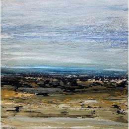 Peinture Sans titre  par Rocco Sophie | Tableau Art Singulier Acrylique, Collage, Huile, Sable Marine, Paysages