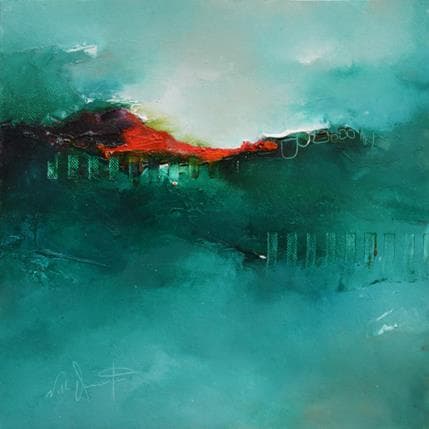 Painting J'entends ta douleur by Dumontier Nathalie | Painting Abstract Oil Minimalist