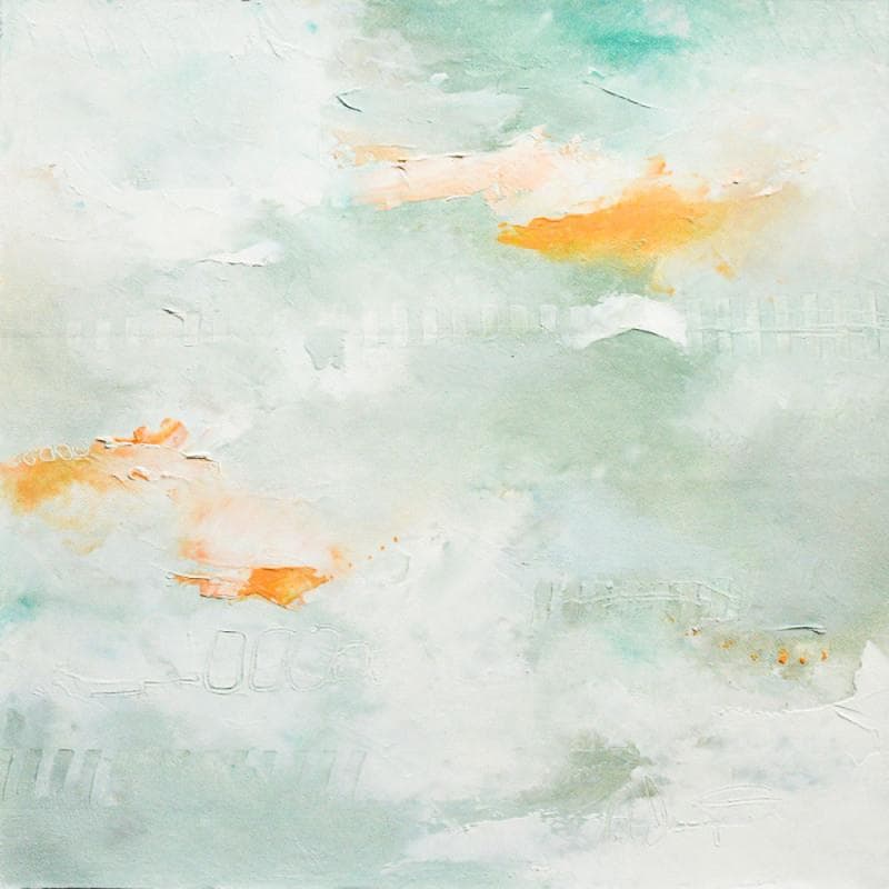 Peinture Et si tu par Dumontier Nathalie | Tableau Abstrait Minimaliste Huile