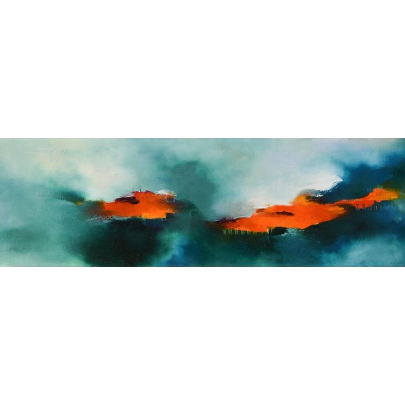 Peinture J'aime tellement ton rire par Dumontier Nathalie | Tableau Abstrait Minimaliste Huile