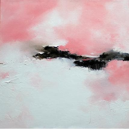 Peinture Au creux de tes bras par Dumontier Nathalie | Tableau Abstrait Huile Minimaliste